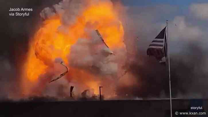 Video shows massive explosion rip through battery processing plant in Missouri