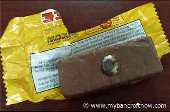 Bancroft OPP say to inspect candy after report of tack in candy bar