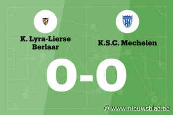 Winnende reeks van SC Mechelen eindigt na wedstrijd tegen Lyra-Lierse
