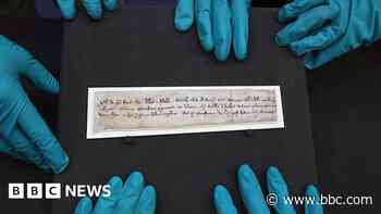 Rare William Wallace letter to go on show