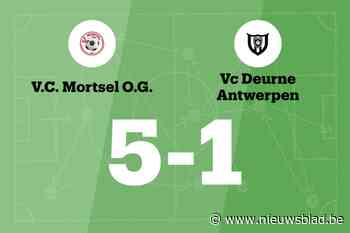 Mortsel OG B zet succesvolle reeks voort met ruime zege tegen VC Deurne Antwerpen