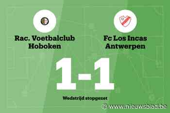Match tussen Hoboken B en Los Incas stopgezet