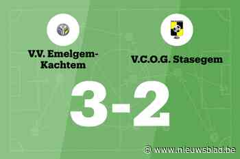 OG Stasegem verliest uit met een doelpunt verschil van VV Emelgem-Kachtem