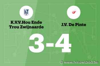 E. Duyck scoort twee keer voor JV De Pinte B in wedstrijd tegen HT Zwijnaarde B