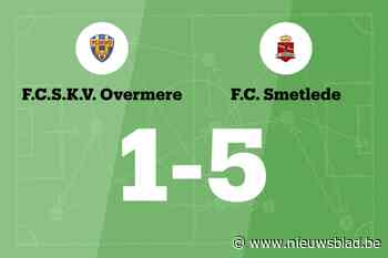 Lastige wedstrijd eindigt in winst voor FC Smetlede tegen SKV Overmere