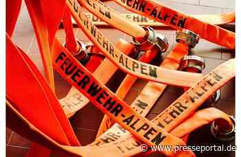 FW Alpen: Defekt an einer Wasserleitung