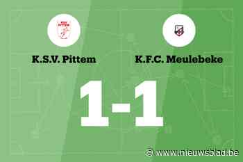 Thorrée redt punt voor SV Pittem tegen FC Meulebeke