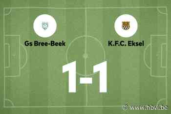 Gelijkspel voor Bree-Beek thuis tegen Eksel
