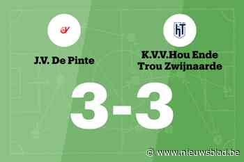 JV De Pinte speelt thuis gelijk tegen HT Zwijnaarde