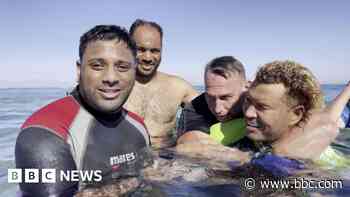 Duo make history in 40m disabled diving first