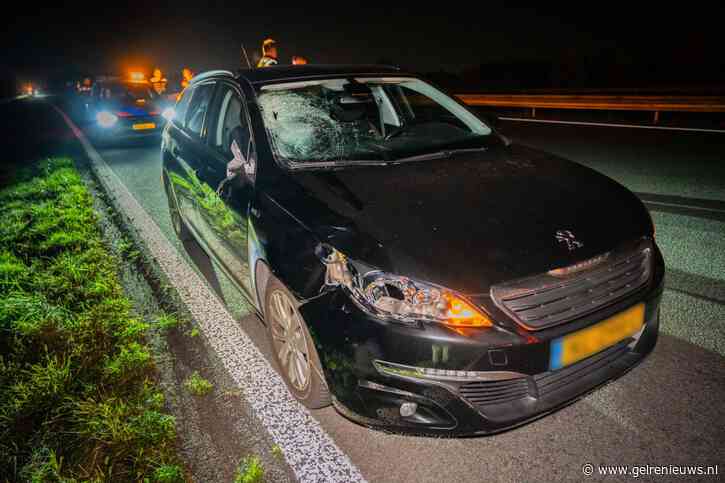 Voetganger geschept op snelweg A348 bij Velp, slachtoffer ernstig aan toe