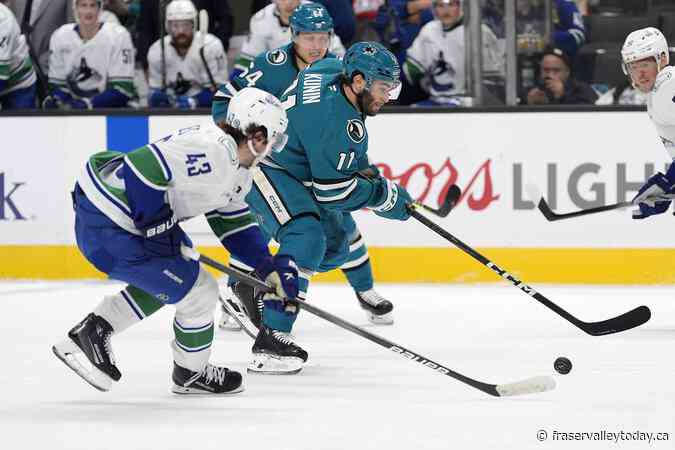 Suter scores twice as Canucks edge Sharks 3-2