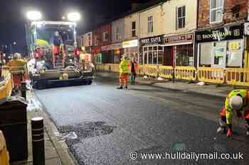 'UK first' environmentally friendly road repair method trialled in East Yorkshire