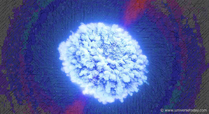 The Aftermath of a Neutron Star Collision Resembles the Conditions in the Early Universe