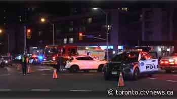 Two cops taken to hospital after North York collision