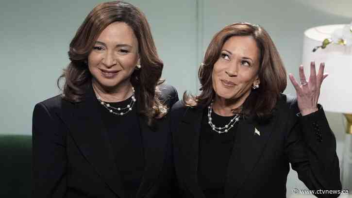Harris appears on 'Saturday Night Live' as mirror image of Maya Rudolph with election looming