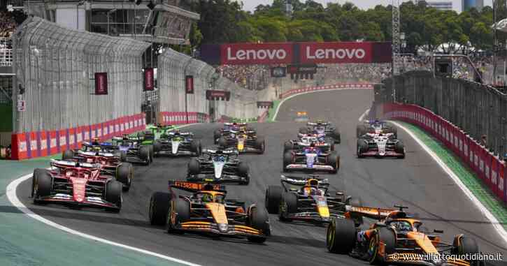 Gran Premio F1 di Interlagos, caos già prima del via: Stroll furipista nel giro di formazione, falsa partenza dei piloti