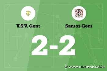 VSV Gent B deelt thuis de punten met Santos Gent