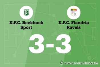 Flandria speelt gelijk in uitwedstrijd tegen Beekhoek