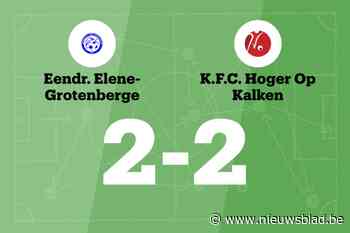 Zegereeks HO Kalken B ten einde door gelijkspel tegen Eendracht Elene-Grotenberge B