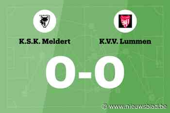 Doelpuntloze wedstrijd voor Meldert en Lummen