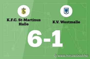 Vier opeenvolgende overwinningen voor Halle na 6-1 winst tegen Westmalle