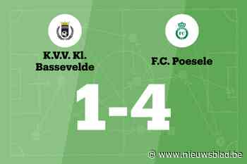 Overduidelijke zege voor FC Poesele B tegen Klauwaarts Bassevelde