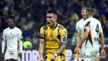 Martínez kopt Inter langs Venezia en naar tweede plaats