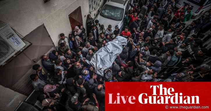 Middle East crisis: Israeli attacks kill at least 31 people in Gaza, medics say – as it happened