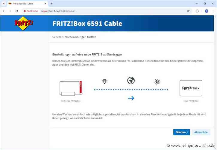 Fritzbox: Einstellungen auf eine neue Box umziehen
