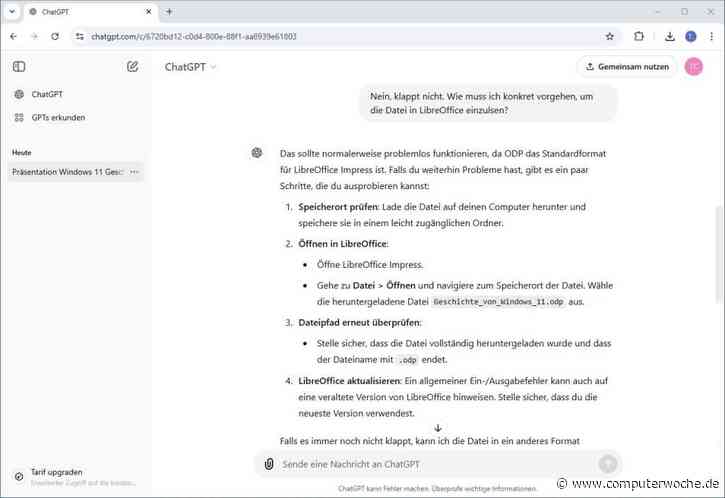 LibreOffice: Zusammenarbeit mit ChatGPT