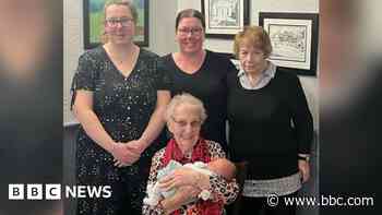 Great-great-gran and baby part of five-gen family