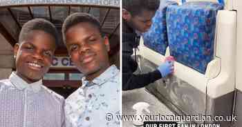 The Croydon twins who clean places no one asked them to - like Tubes and clubs