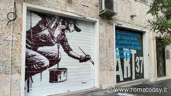 "Serrande d'Arte": i murales di riqualificazione urbana alla Garbatella