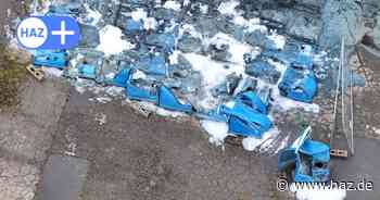 Dixi-Klos brennen in Hannover-Wülfel: Polizei sucht nach Ursache