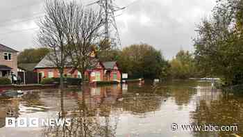 Burst water pipe closes road and cuts off supplies