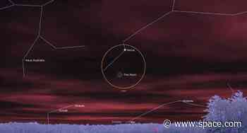 See the moon snuggle up to Venus after sunset tonight