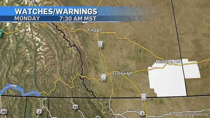 Snowfall warnings issued for southeastern Alberta as an intense system moves in