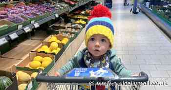 Mum's horror as Lidl trolley 'crushes her baby' after rolling off kerb and flipping onto him