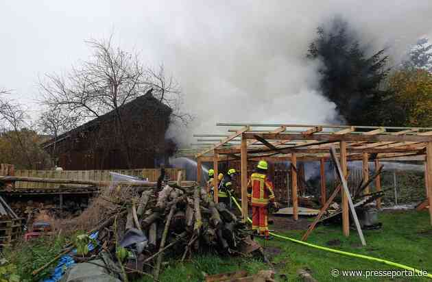 FW-RD: Wohnhaus- und Carportbrand in Timmaspe (Kreis Rendsburg-Eckernförde)