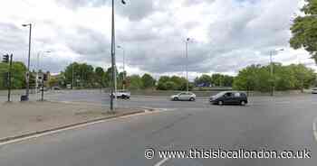 Three vehicles crash and car on fire - blocking A406 North Circular