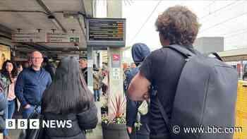 Rail delays after person is hit by a train
