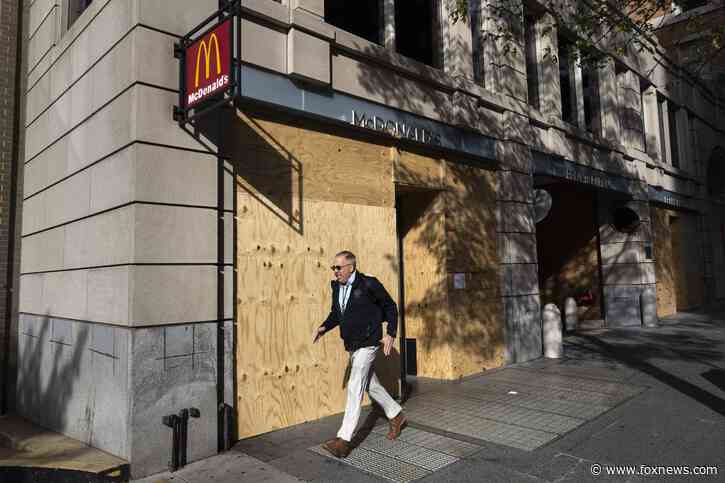 Government, private businesses erect barricades in preparation for Election Day