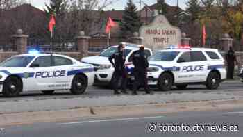 Peel police officer suspended after video appeared to show him at protest while off duty