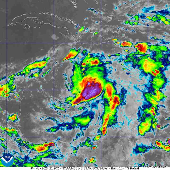 Tropical tracker: Tropical Storm Rafael forms near Jamaica, moving toward Gulf