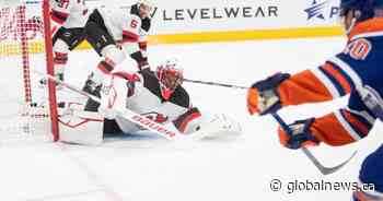 Allen nets shutout as Devils burn Oilers 3-0