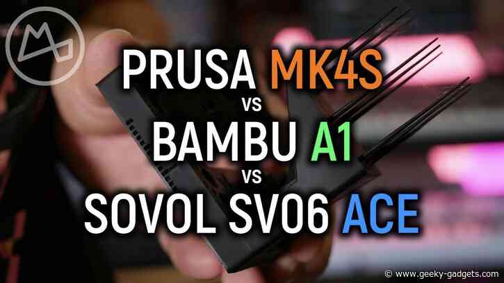 Bamboo Lab A1 vs Prusa Mark 4S vs Sovol SVO6 Ace – 3D Printer Comparison Guide