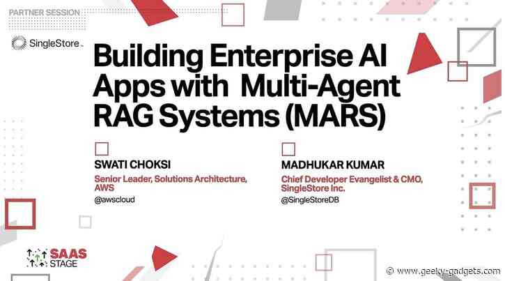 How to Build Enterprise AI Apps with Multi-Agent RAG Systems (MARS)