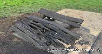 Beloved park bench destroyed in 'mindless vandalism'