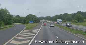 Lorry crashes into central reservation of motorway